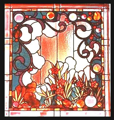 art nouveau stained glass