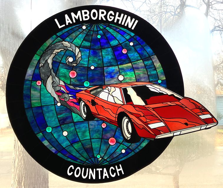 lamborghini stained glass