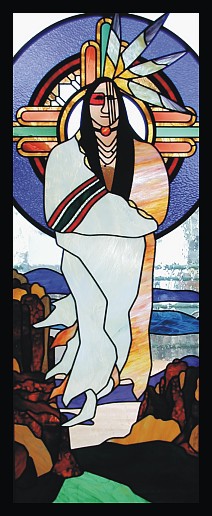 native american art,indian art,native american stained glass,spiritual art,religious art