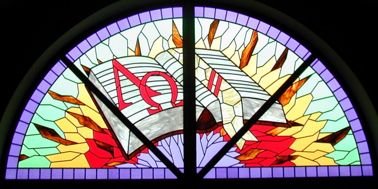 racine bible church stained glass