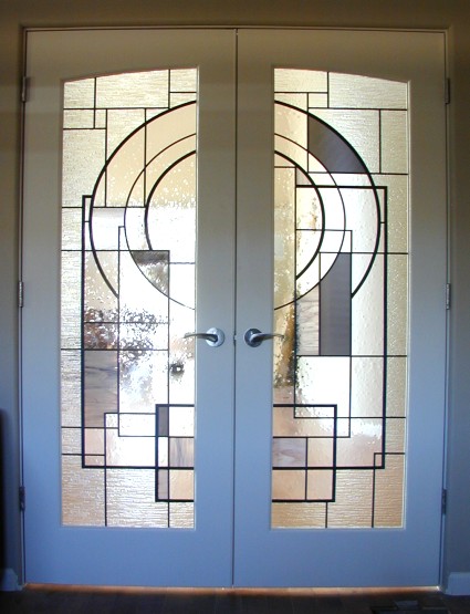 stained glass in french doors